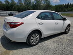 2016 Toyota Corolla L White vin: 2T1BURHE8GC534946