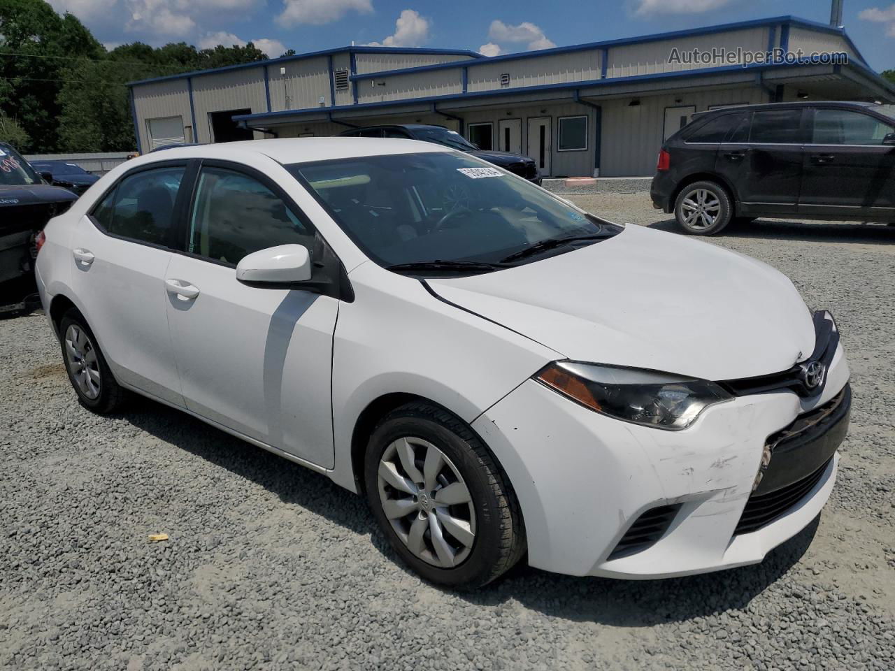 2016 Toyota Corolla L White vin: 2T1BURHE8GC534946