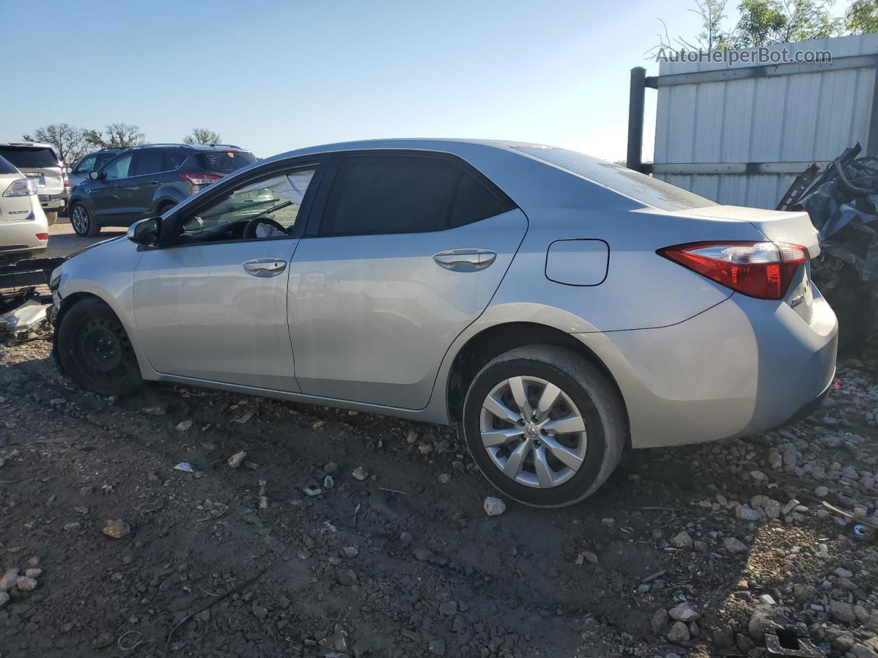 2016 Toyota Corolla L Silver vin: 2T1BURHE8GC610438