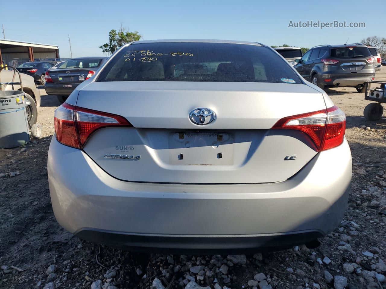 2016 Toyota Corolla L Silver vin: 2T1BURHE8GC610438