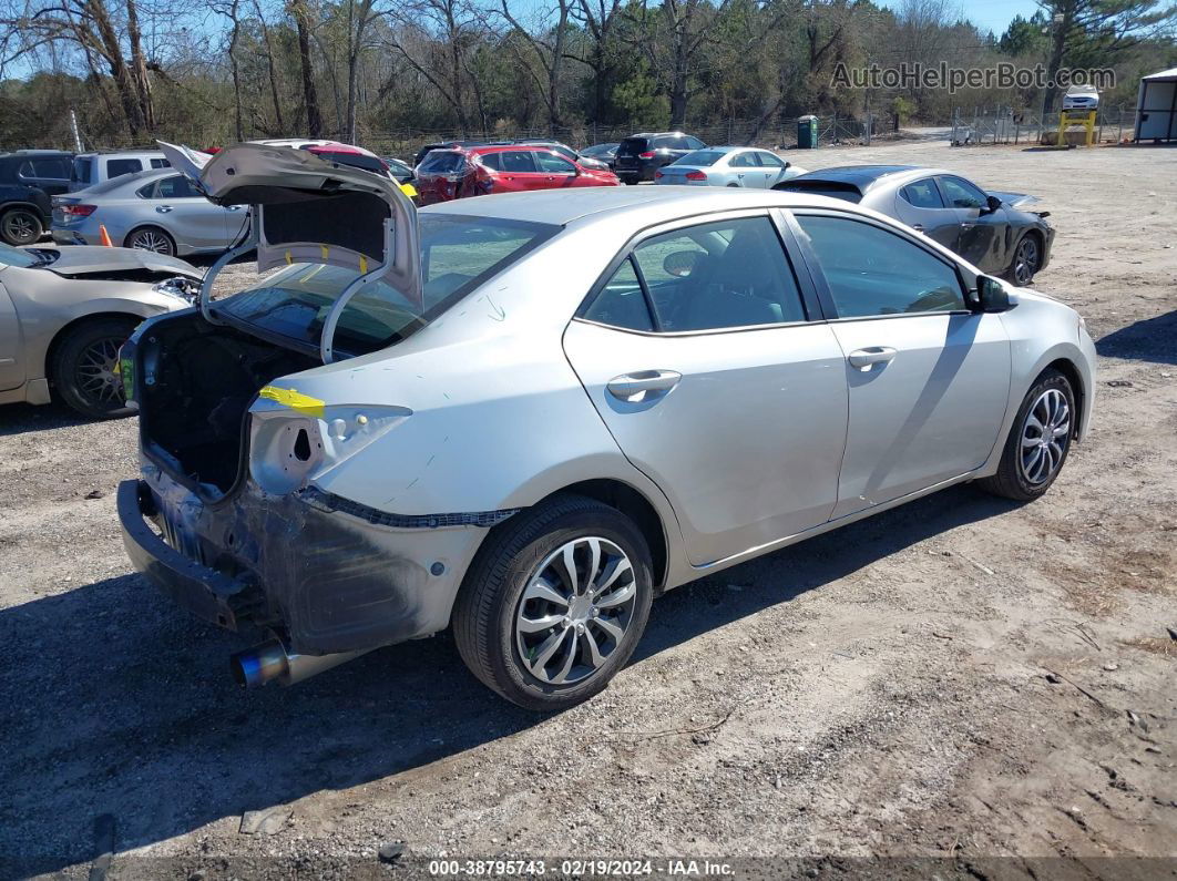 2016 Toyota Corolla Le Silver vin: 2T1BURHE8GC655525