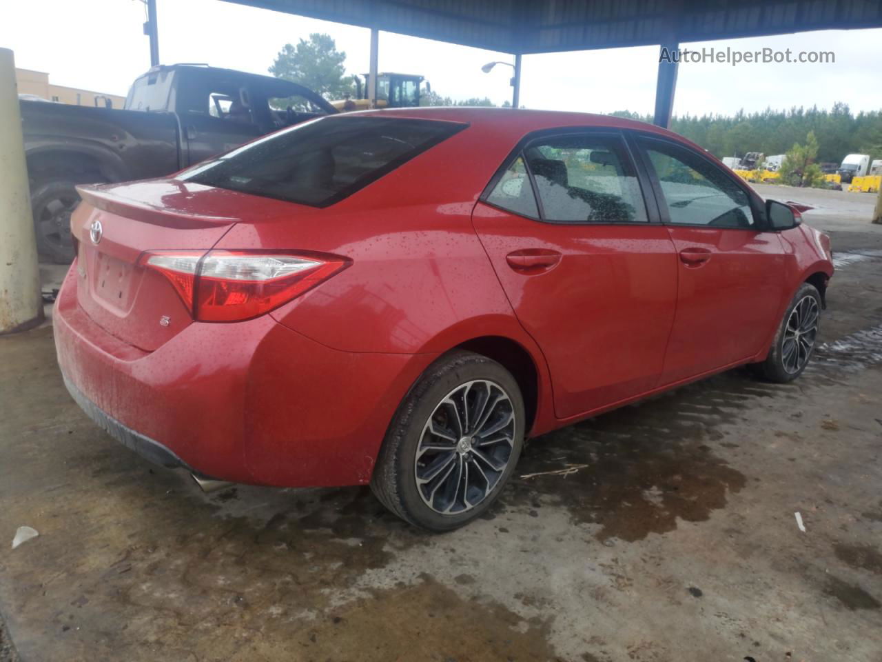 2016 Toyota Corolla L Красный vin: 2T1BURHE8GC679002