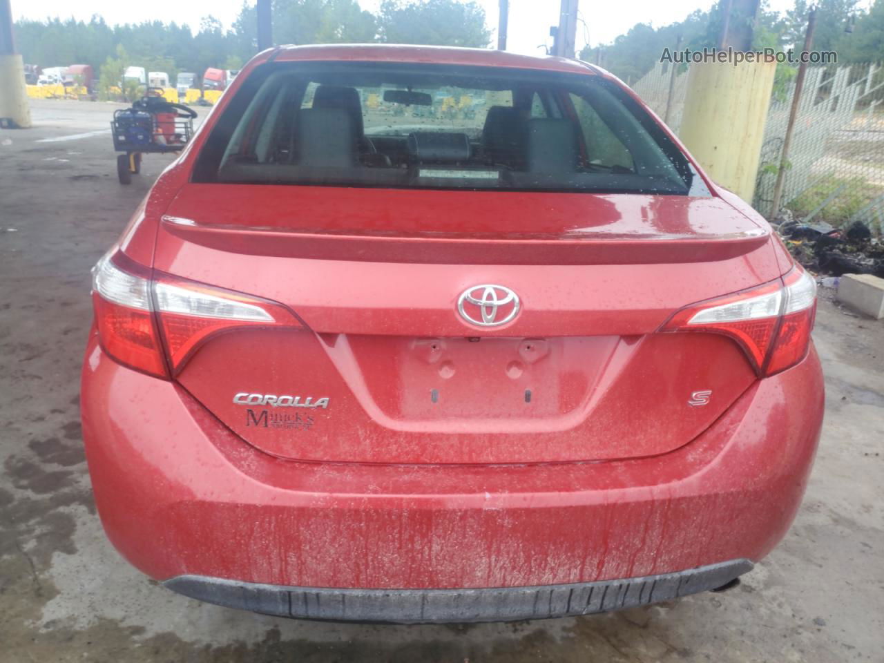 2016 Toyota Corolla L Red vin: 2T1BURHE8GC679002