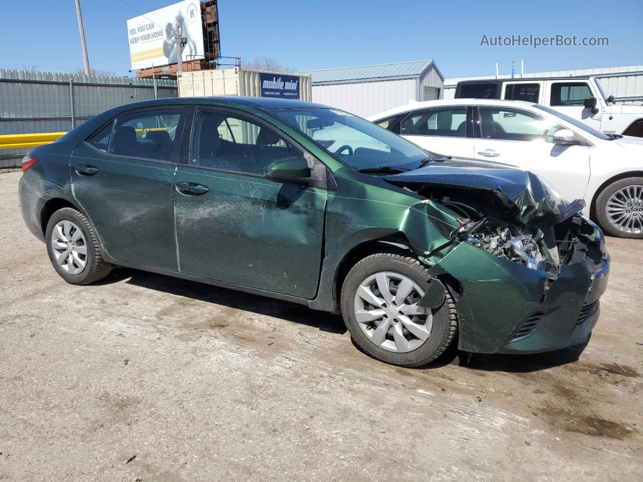 2016 Toyota Corolla L Green vin: 2T1BURHE8GC718171