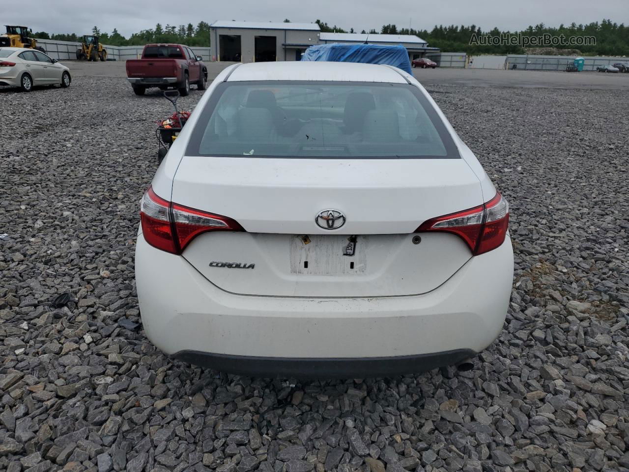 2016 Toyota Corolla L White vin: 2T1BURHE8GC729252