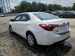 2016 Toyota Corolla L White vin: 2T1BURHE8GC733026