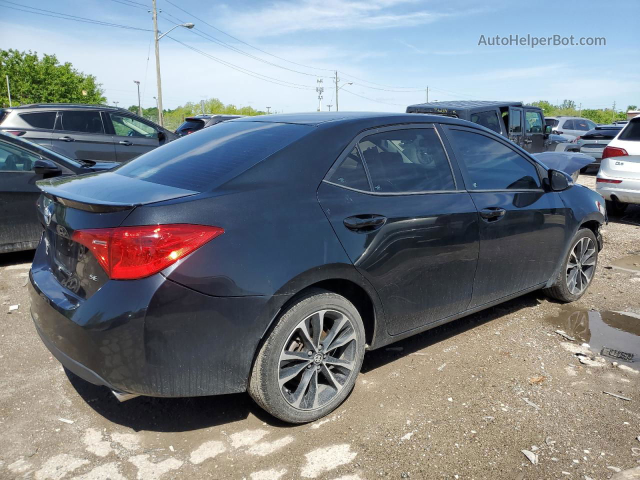 2017 Toyota Corolla L Black vin: 2T1BURHE8HC749910