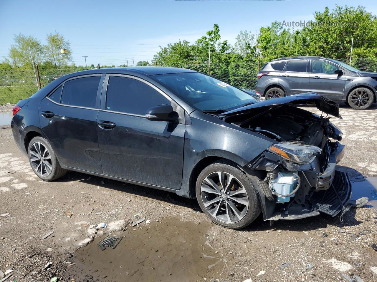 2017 Toyota Corolla L Black vin: 2T1BURHE8HC749910