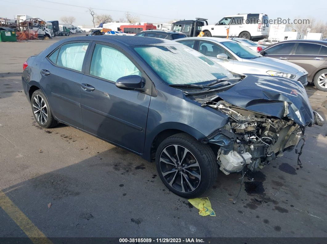 2017 Toyota Corolla Se Gray vin: 2T1BURHE8HC777450