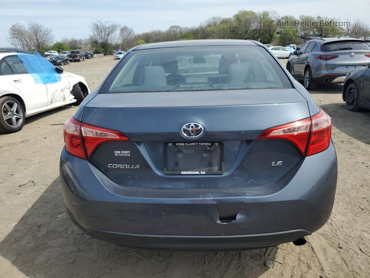 2017 Toyota Corolla L Gray vin: 2T1BURHE8HC820233