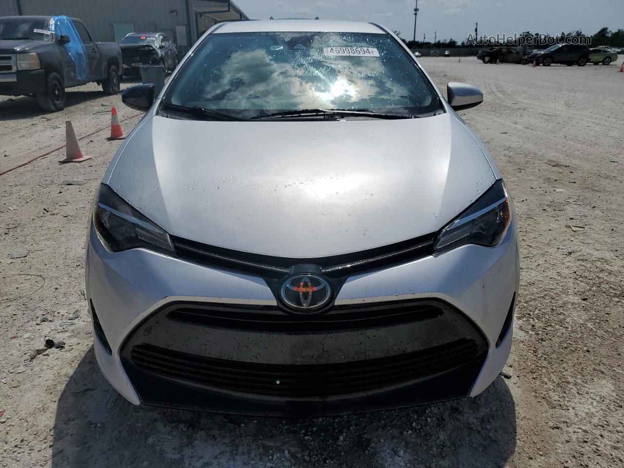 2017 Toyota Corolla L Серебряный vin: 2T1BURHE8HC825853