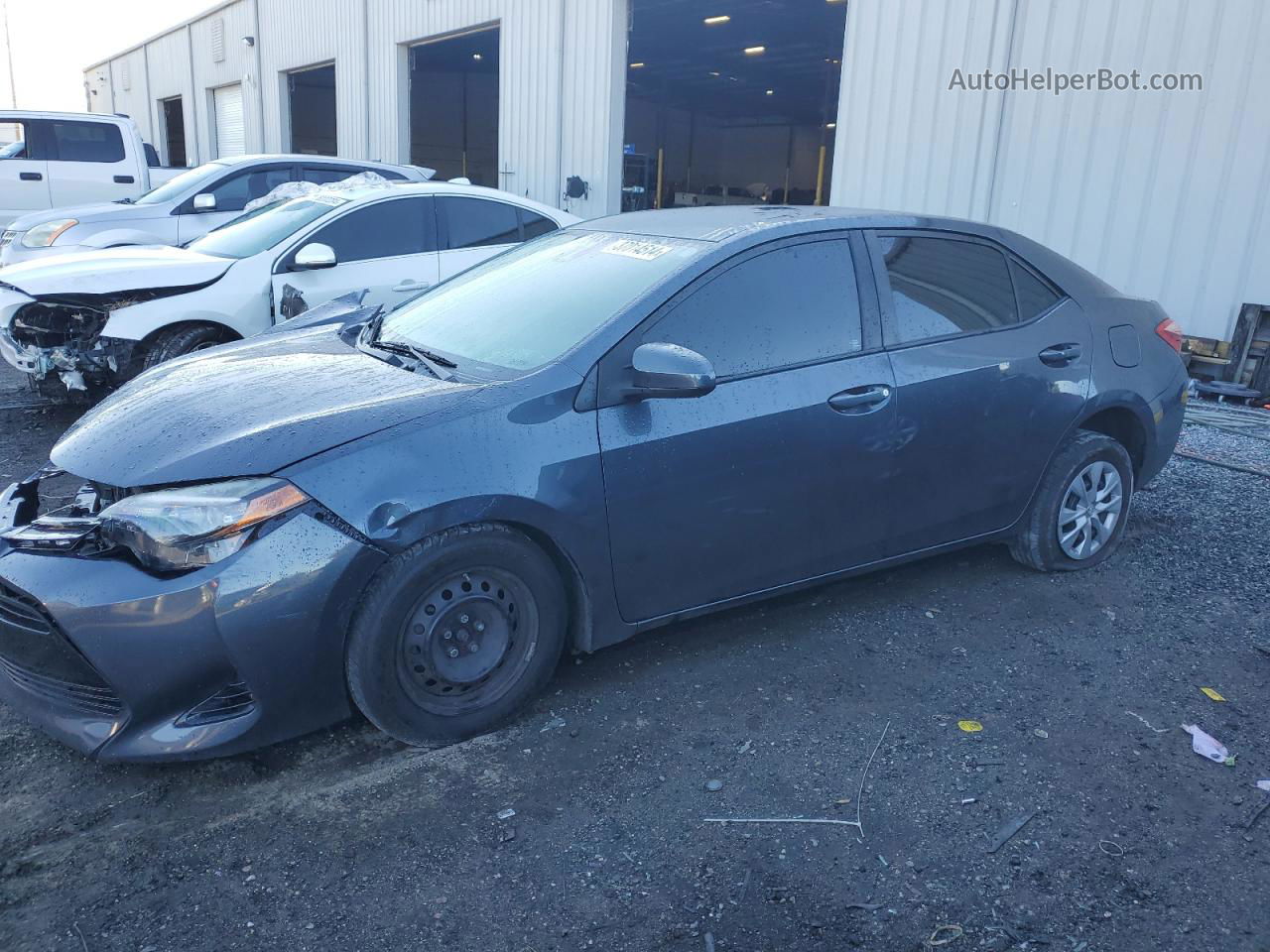 2017 Toyota Corolla L Blue vin: 2T1BURHE8HC826081