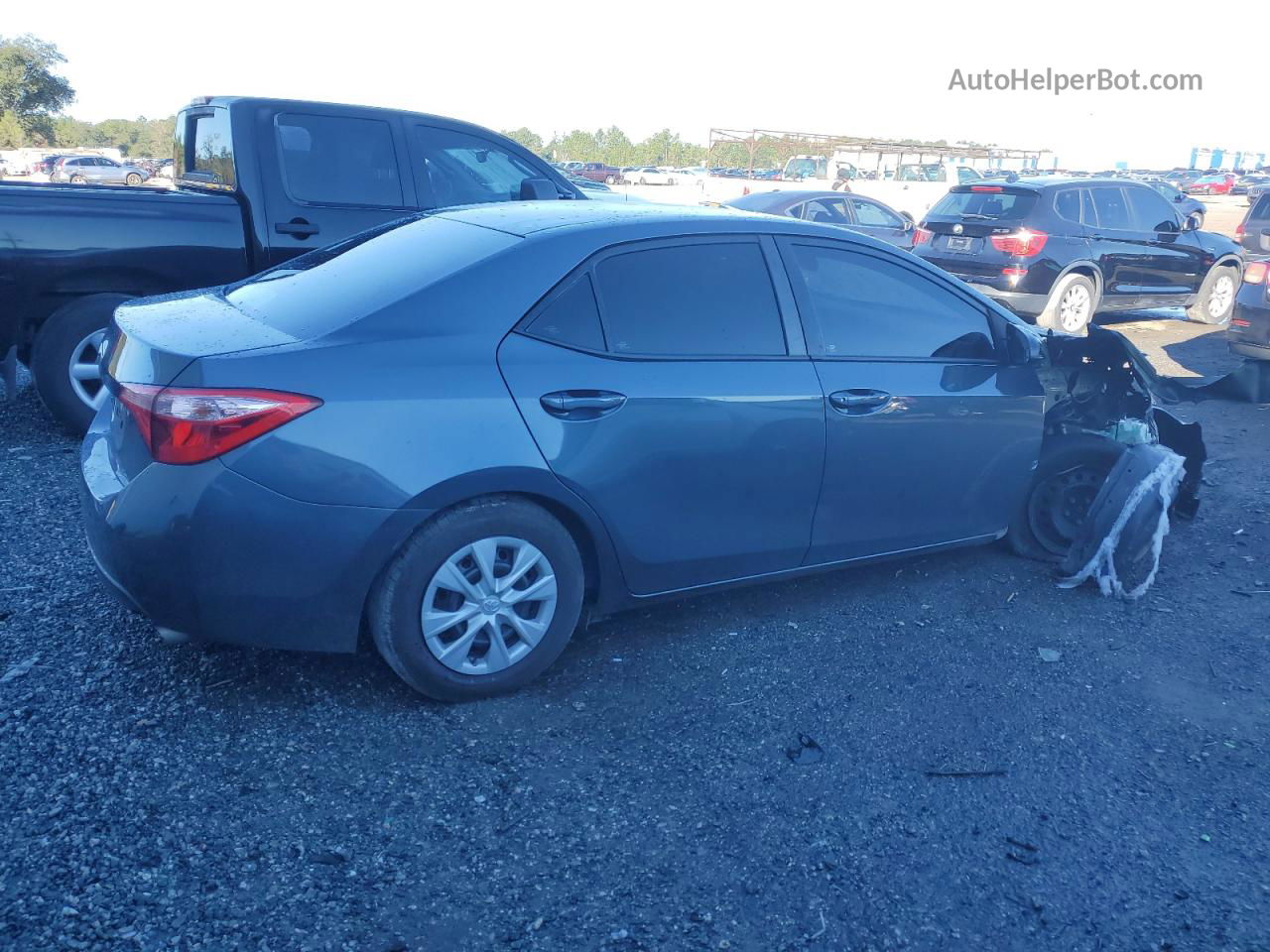 2017 Toyota Corolla L Blue vin: 2T1BURHE8HC826081