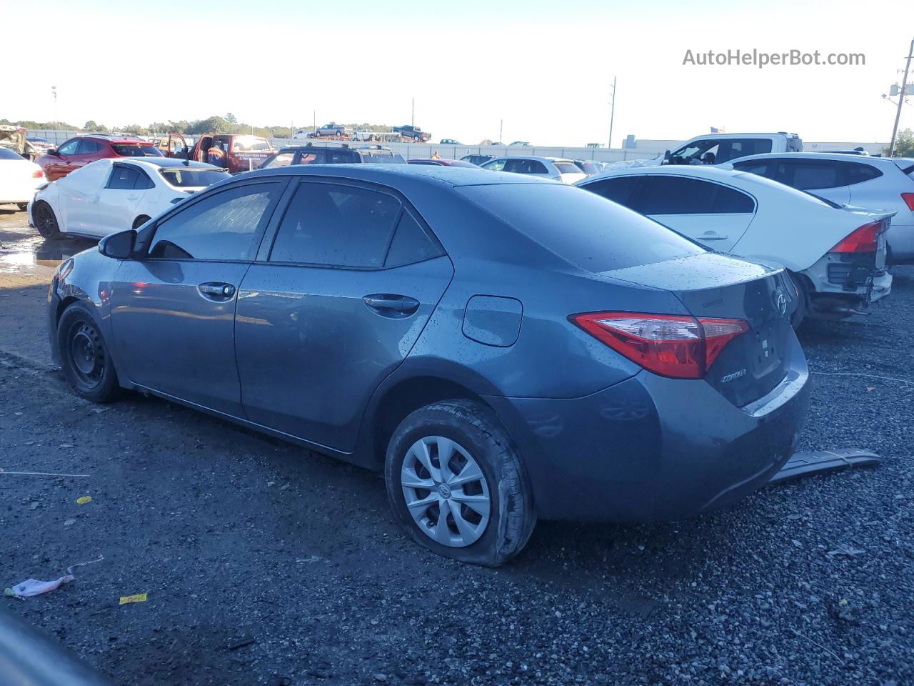 2017 Toyota Corolla L Blue vin: 2T1BURHE8HC826081