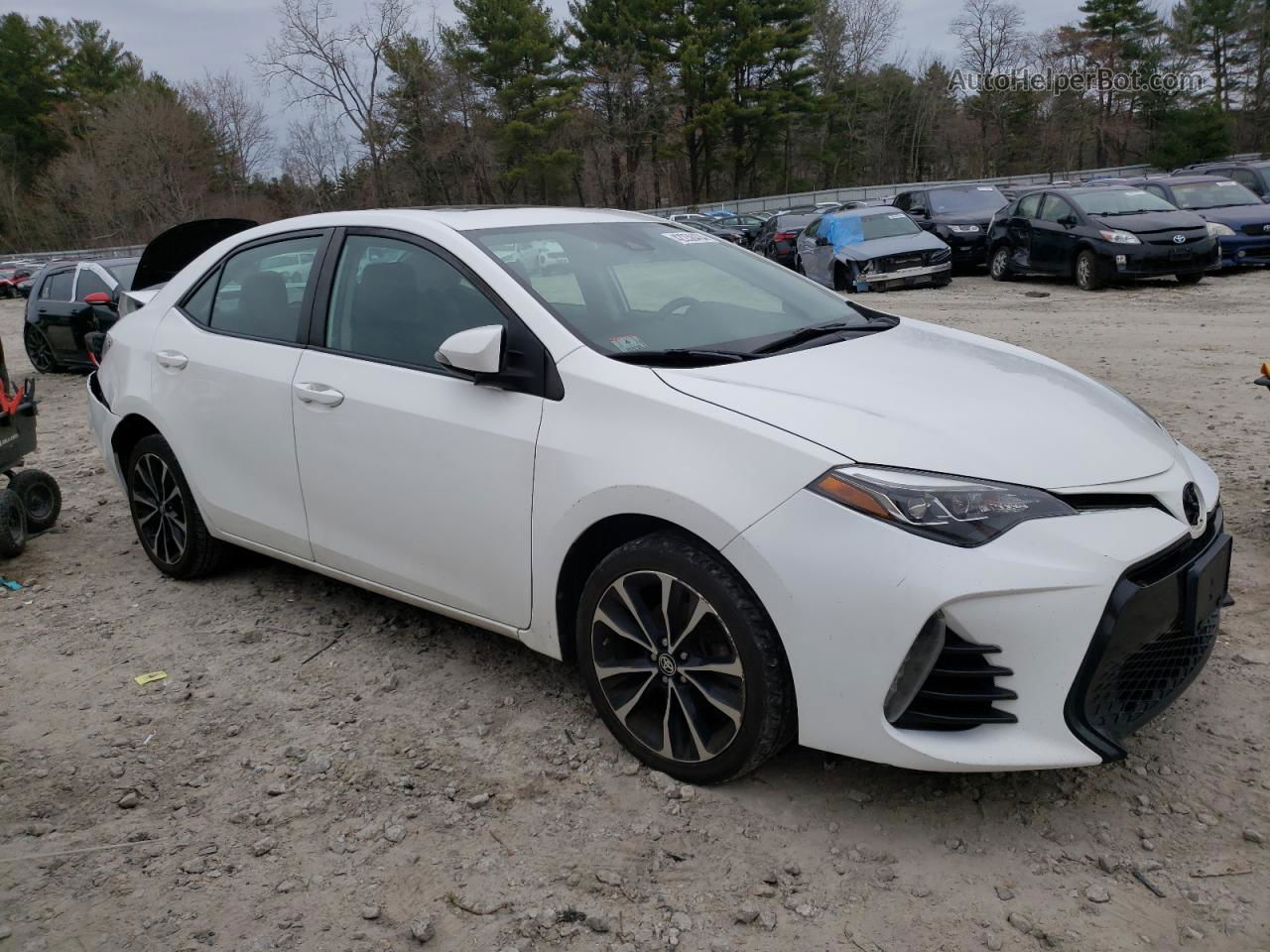 2017 Toyota Corolla L Белый vin: 2T1BURHE8HC839137