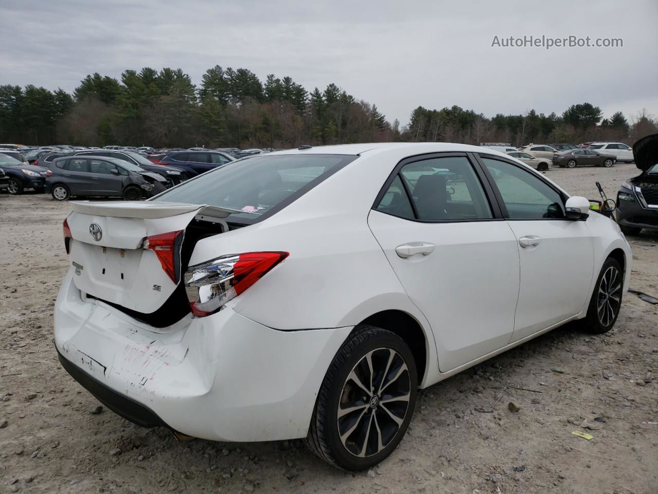 2017 Toyota Corolla L White vin: 2T1BURHE8HC839137