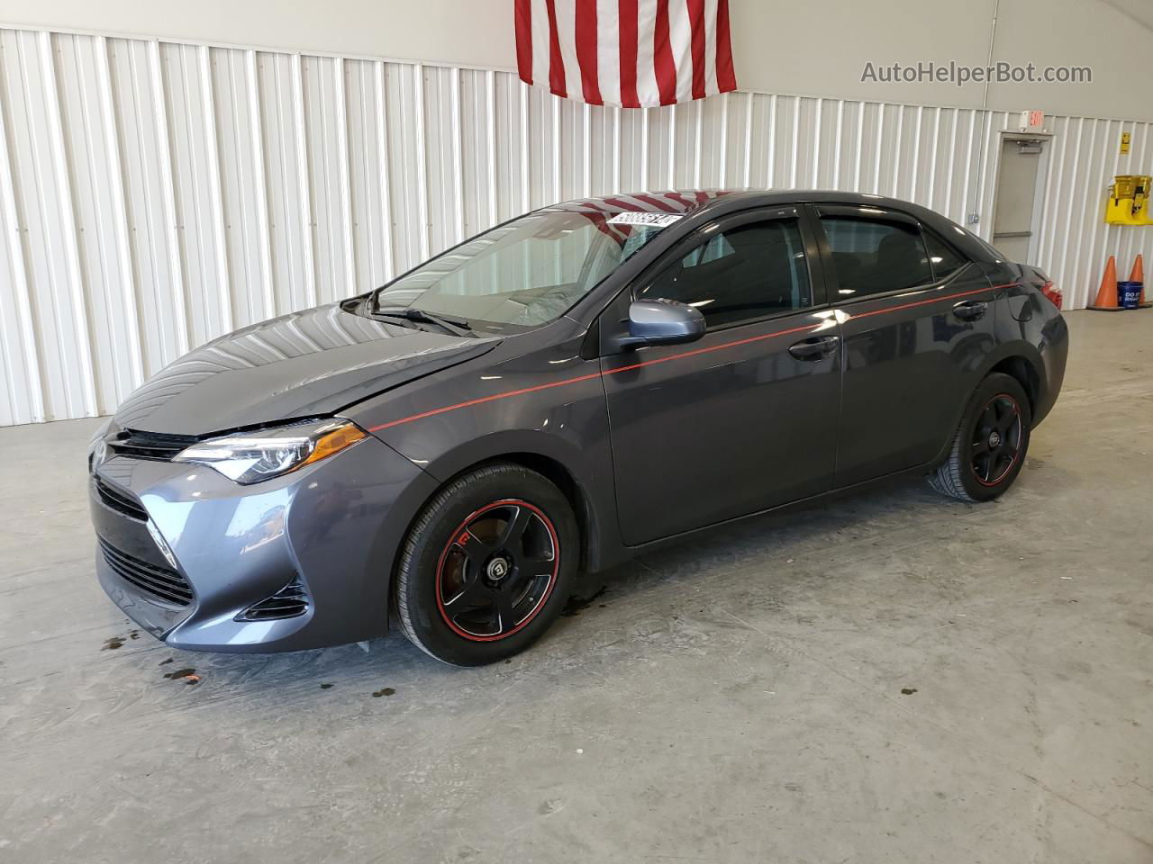 2017 Toyota Corolla L Charcoal vin: 2T1BURHE8HC839817