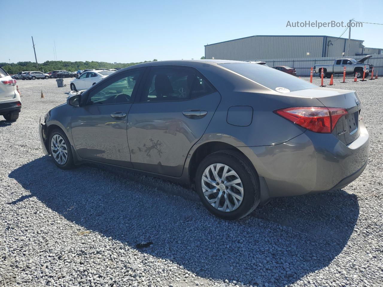 2017 Toyota Corolla L Серый vin: 2T1BURHE8HC851028