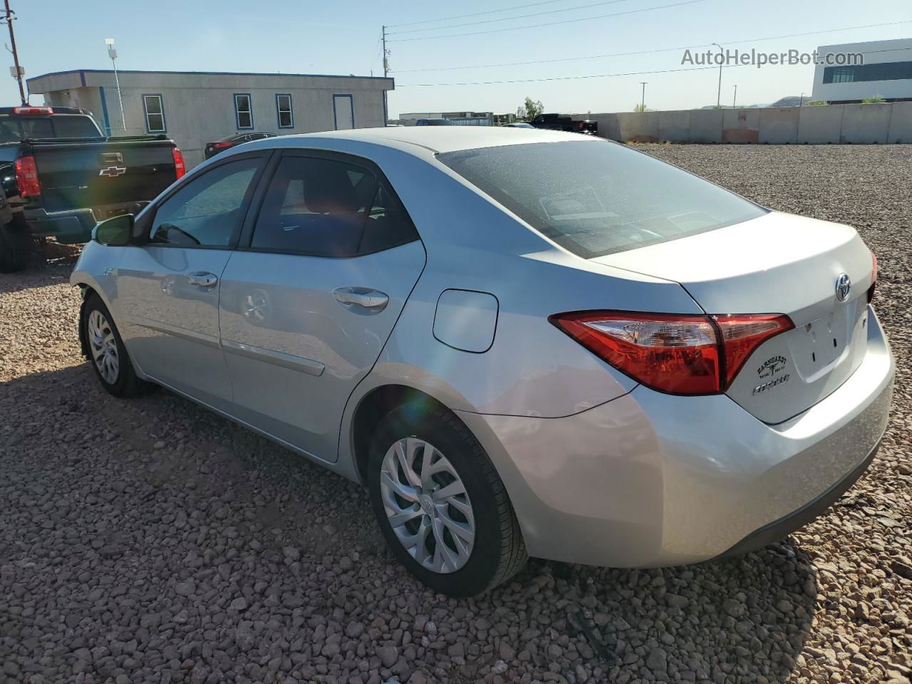 2017 Toyota Corolla L Silver vin: 2T1BURHE8HC878195