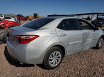 2017 Toyota Corolla L Silver vin: 2T1BURHE8HC878195