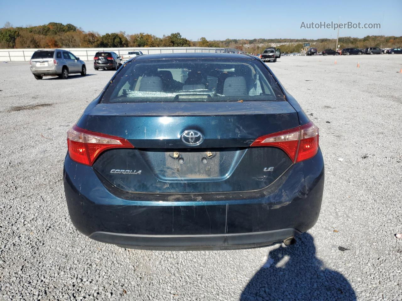 2017 Toyota Corolla L Blue vin: 2T1BURHE8HC929940