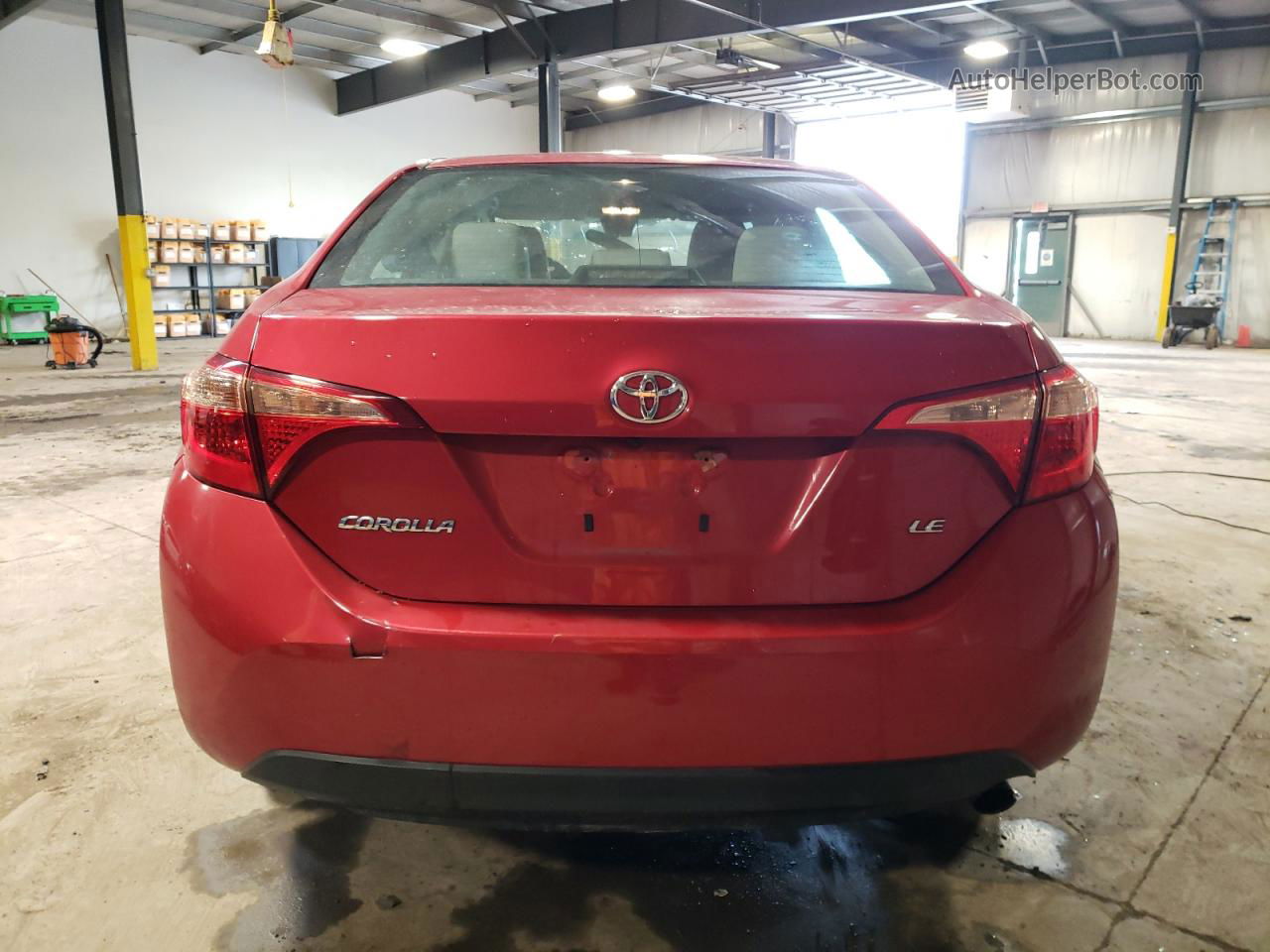 2017 Toyota Corolla L Red vin: 2T1BURHE8HC945863