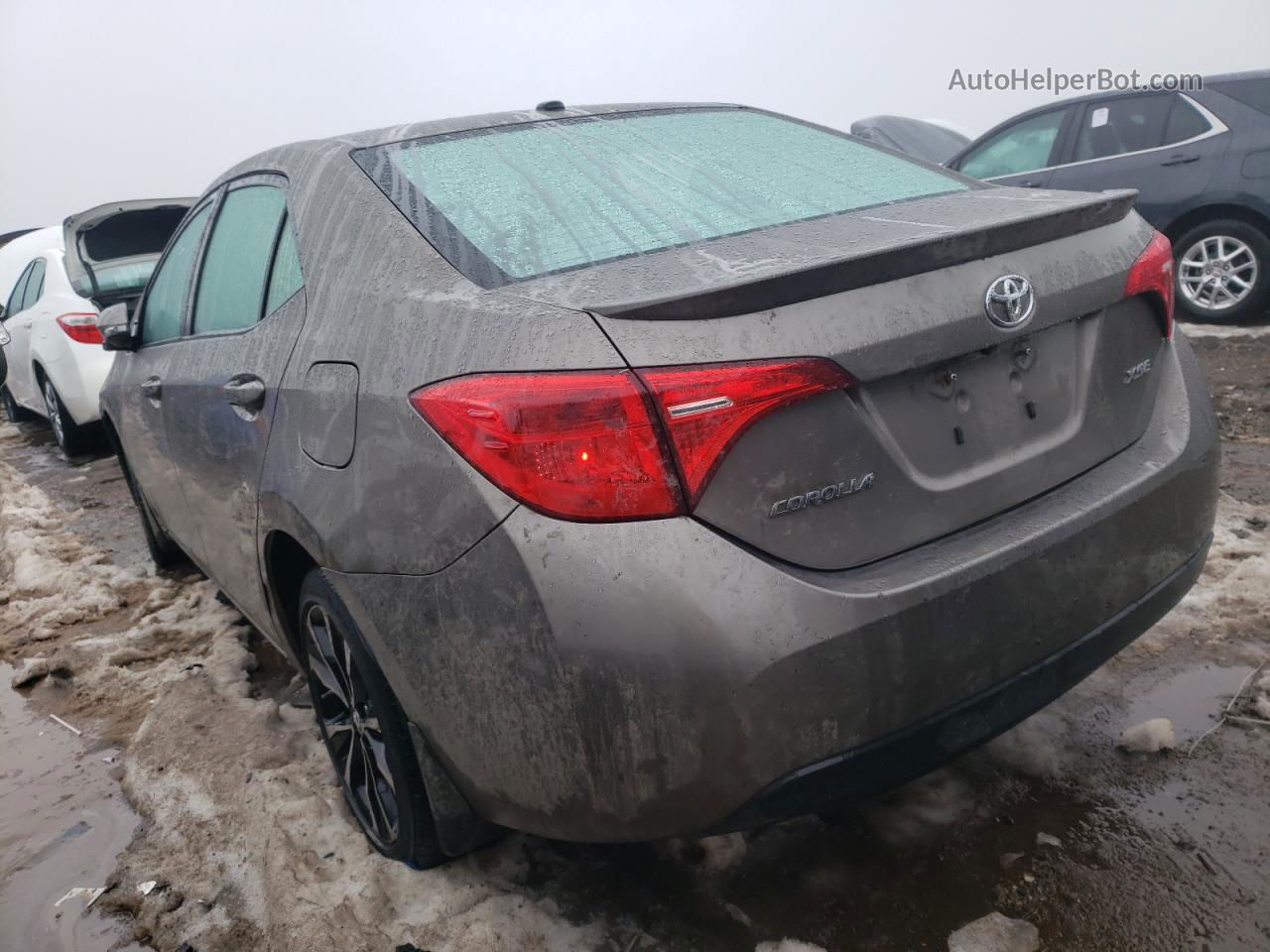 2017 Toyota Corolla L Gray vin: 2T1BURHE8HC948682