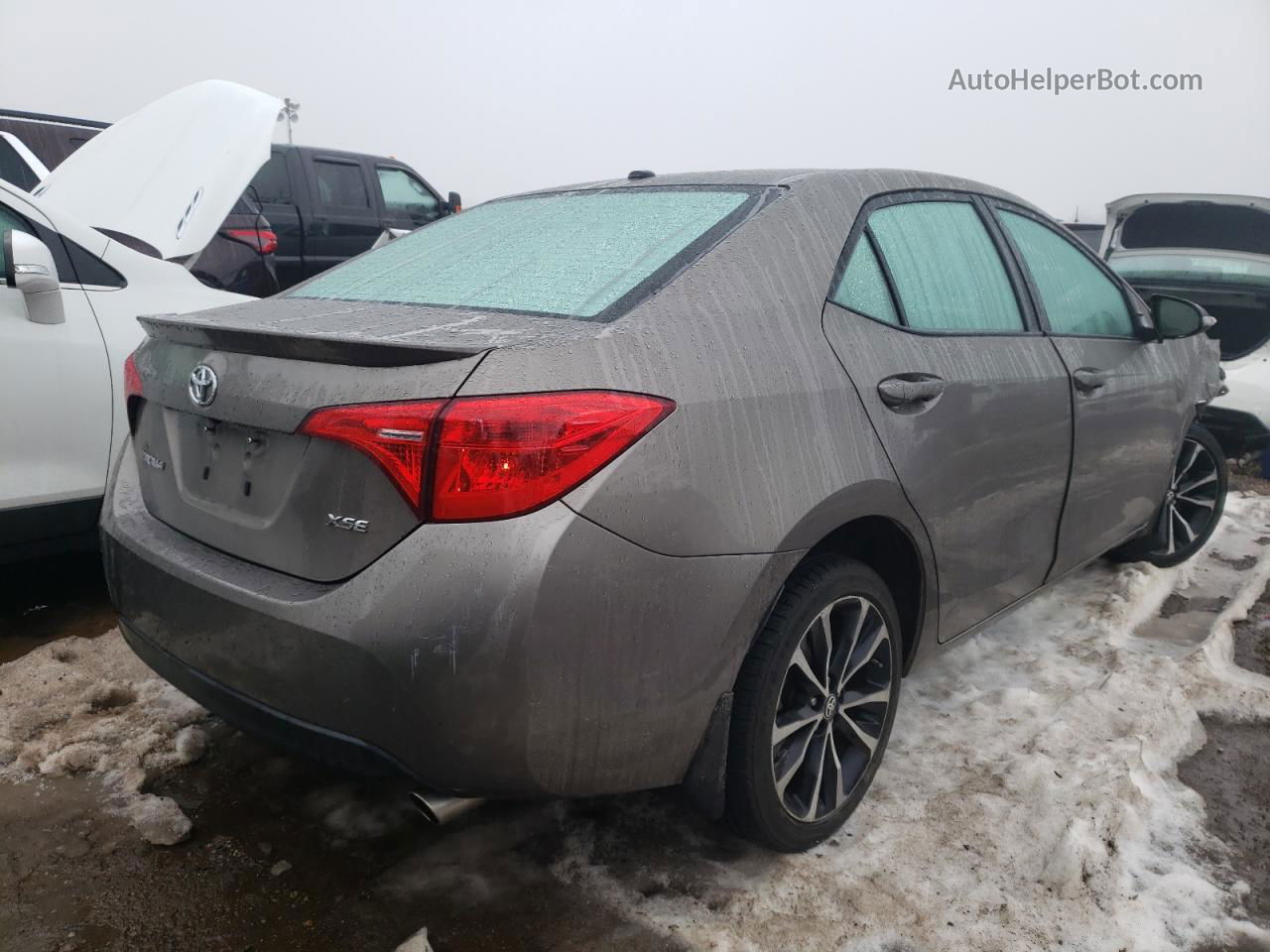 2017 Toyota Corolla L Gray vin: 2T1BURHE8HC948682