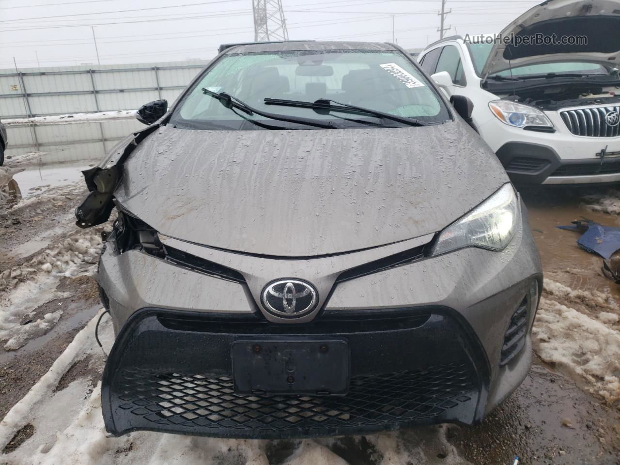 2017 Toyota Corolla L Gray vin: 2T1BURHE8HC948682