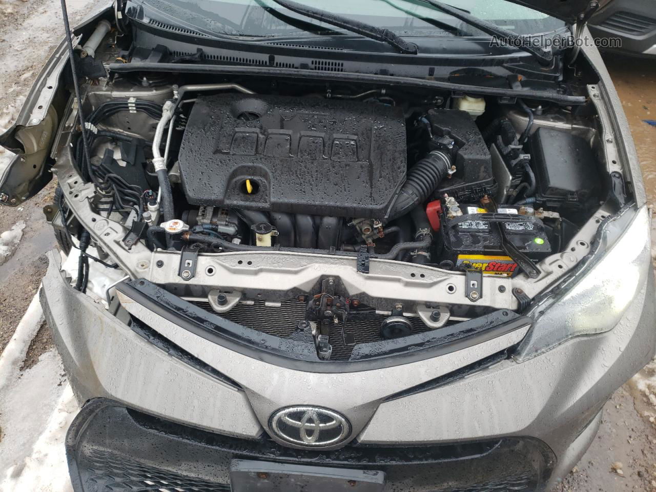 2017 Toyota Corolla L Серый vin: 2T1BURHE8HC948682