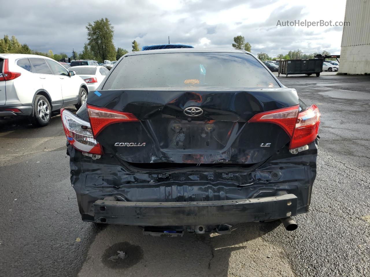 2017 Toyota Corolla L Black vin: 2T1BURHE8HC955356