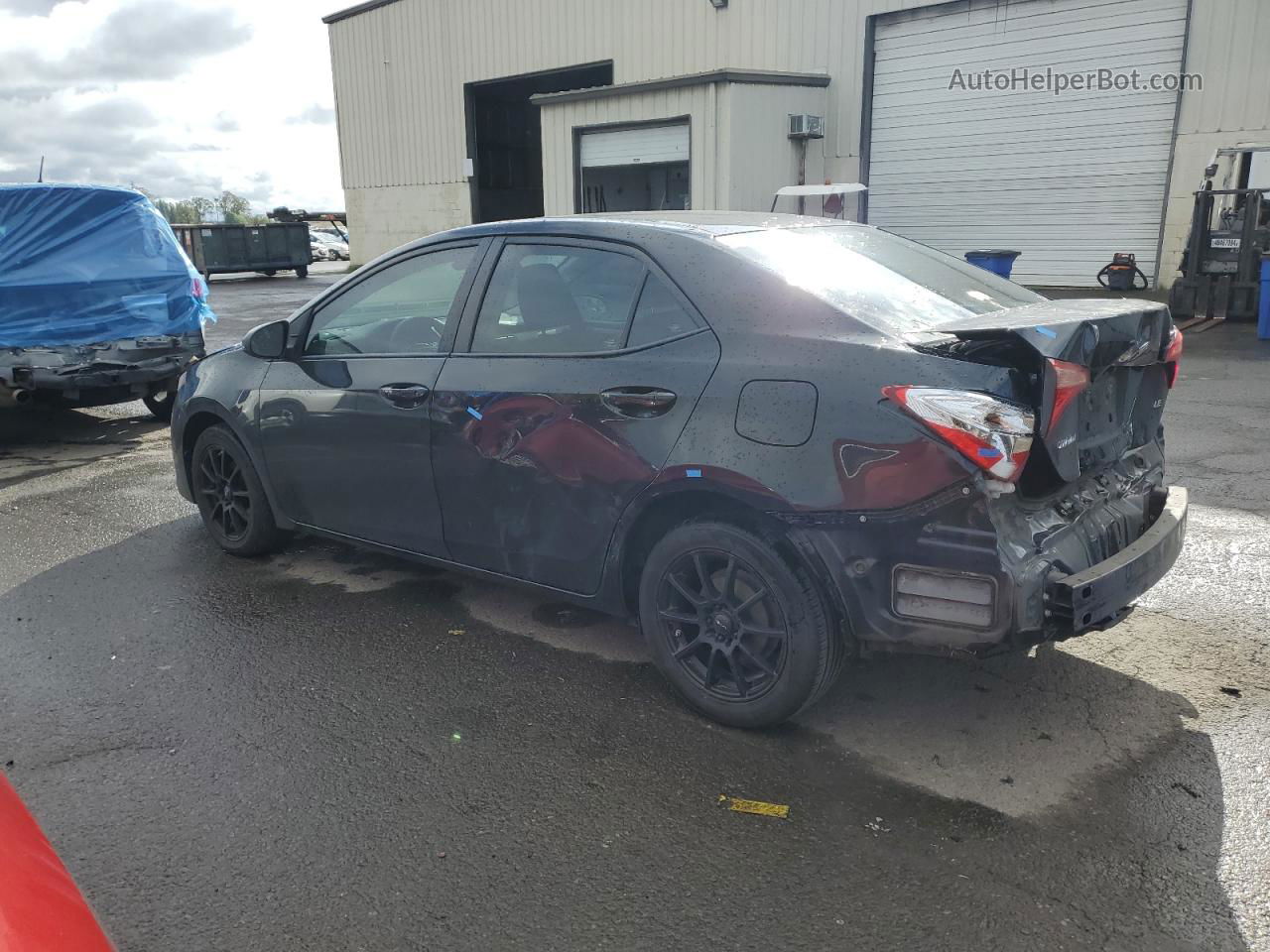 2017 Toyota Corolla L Black vin: 2T1BURHE8HC955356