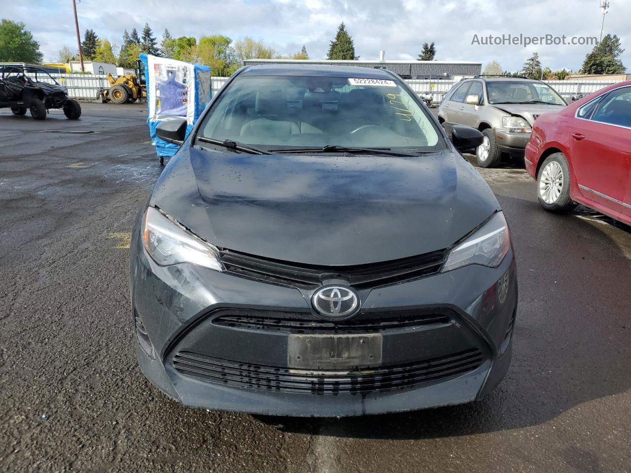 2017 Toyota Corolla L Black vin: 2T1BURHE8HC955356