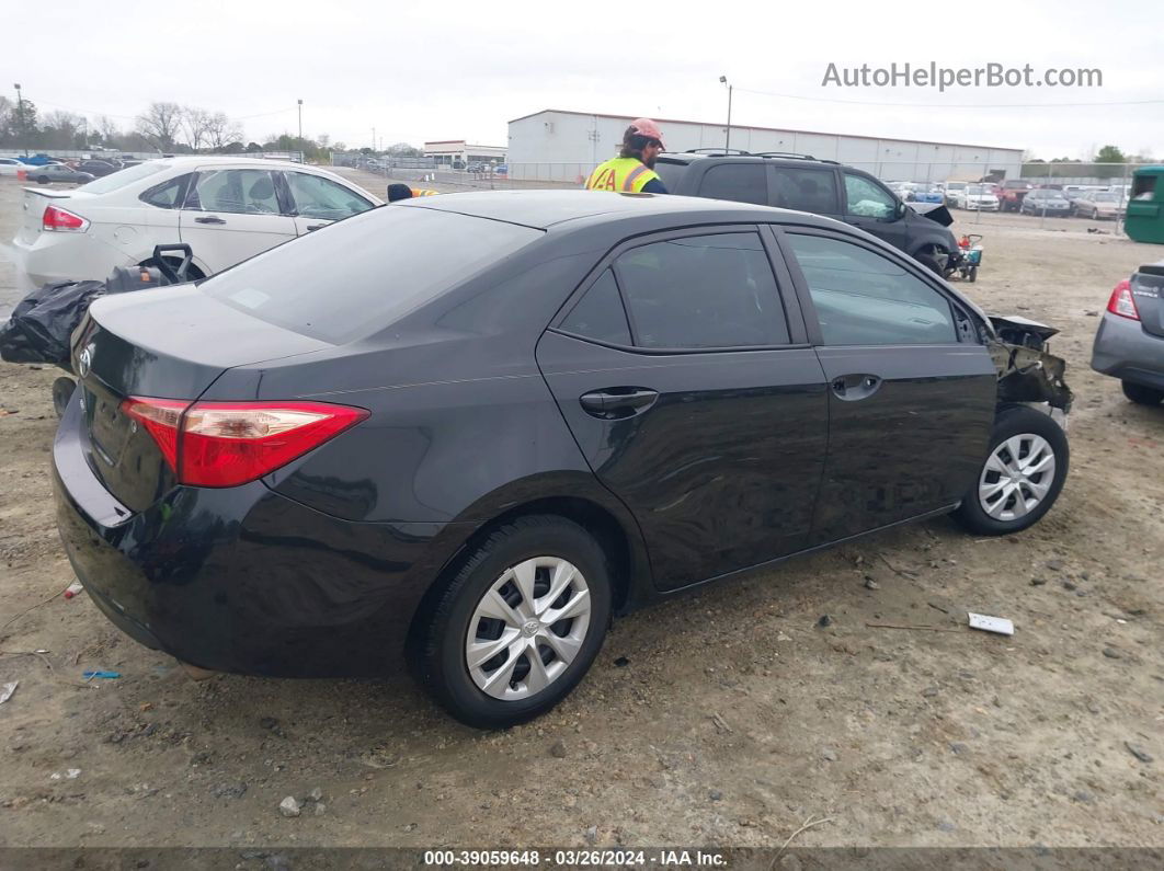 2019 Toyota Corolla L Black vin: 2T1BURHE8KC131137