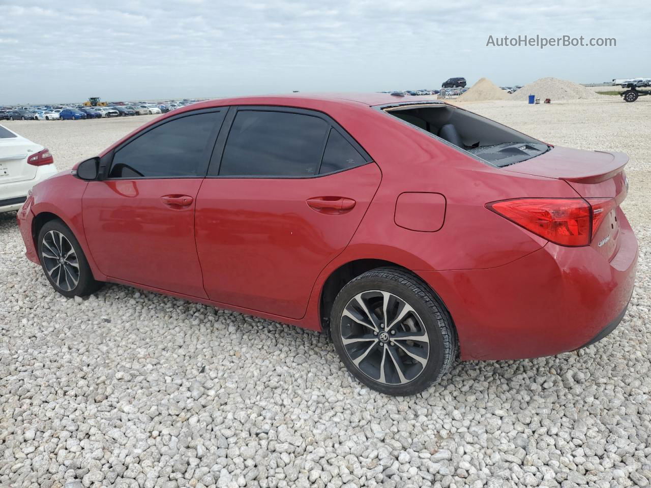 2019 Toyota Corolla L Red vin: 2T1BURHE8KC132062