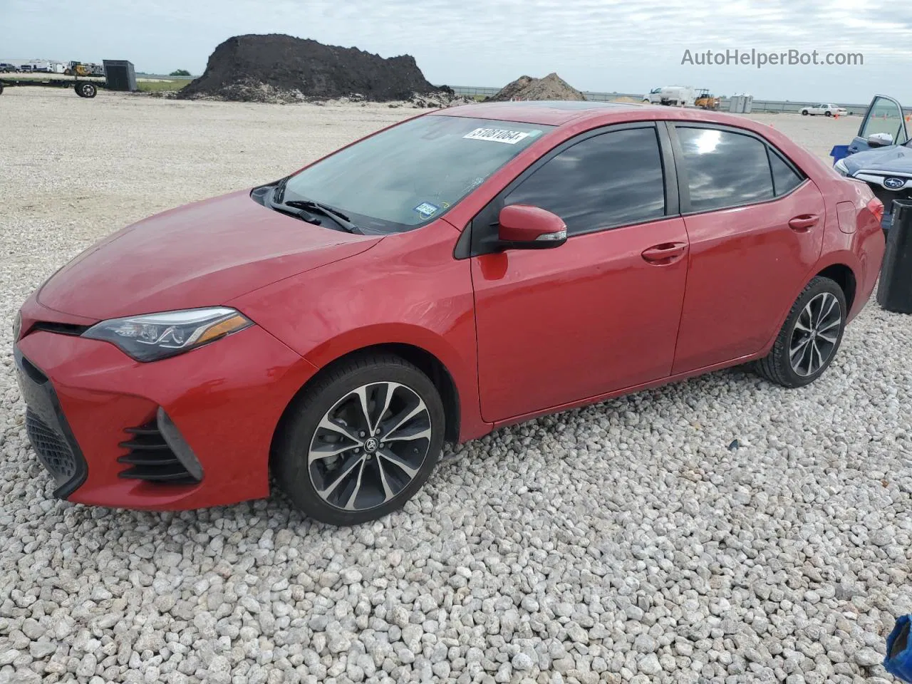 2019 Toyota Corolla L Red vin: 2T1BURHE8KC132062