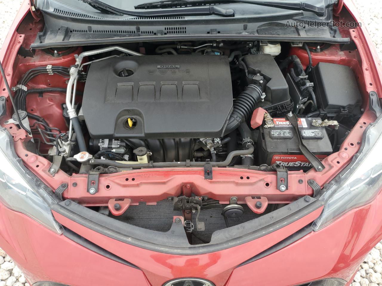 2019 Toyota Corolla L Red vin: 2T1BURHE8KC132062