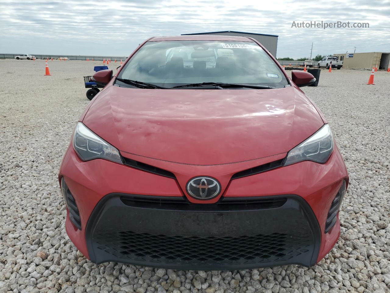 2019 Toyota Corolla L Red vin: 2T1BURHE8KC132062