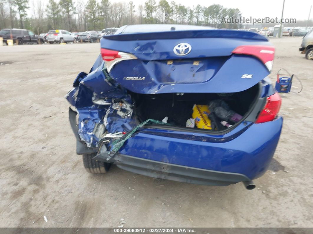 2019 Toyota Corolla Se Blue vin: 2T1BURHE8KC134703