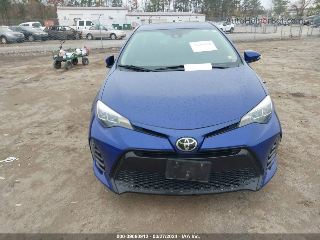 2019 Toyota Corolla Se Синий vin: 2T1BURHE8KC134703