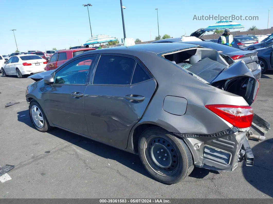 2019 Toyota Corolla Le Gray vin: 2T1BURHE8KC142476