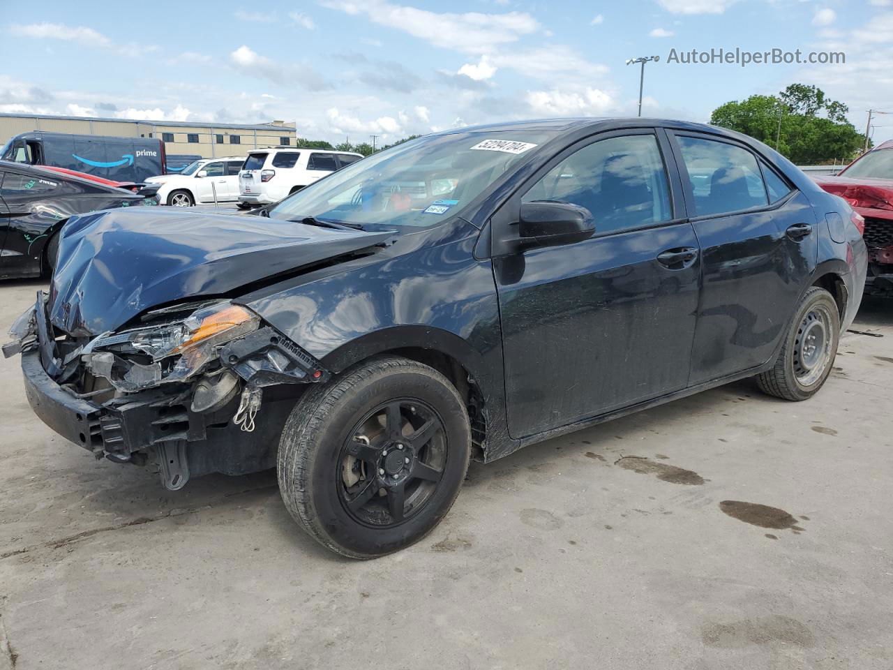 2019 Toyota Corolla L Black vin: 2T1BURHE8KC145040