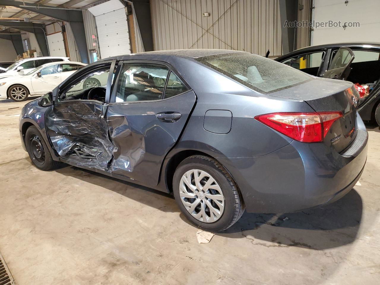 2019 Toyota Corolla L Gray vin: 2T1BURHE8KC158046