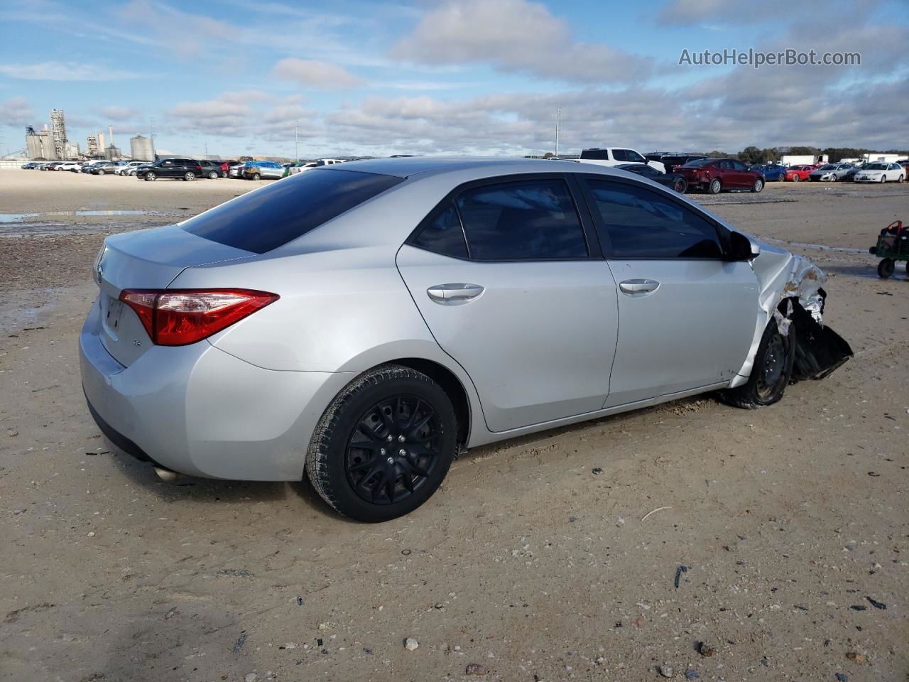 2019 Toyota Corolla L Silver vin: 2T1BURHE8KC163246