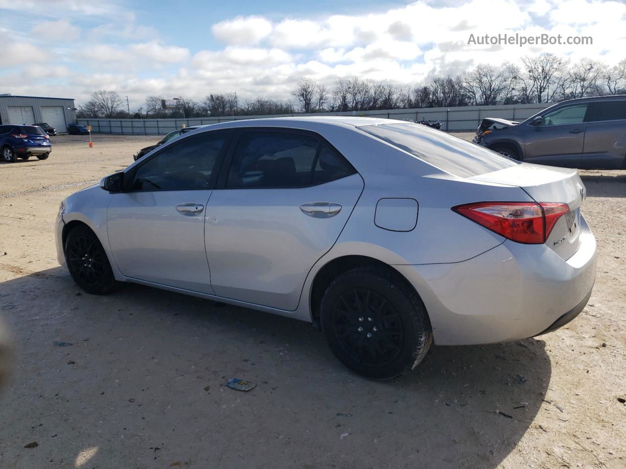 2019 Toyota Corolla L Silver vin: 2T1BURHE8KC163246