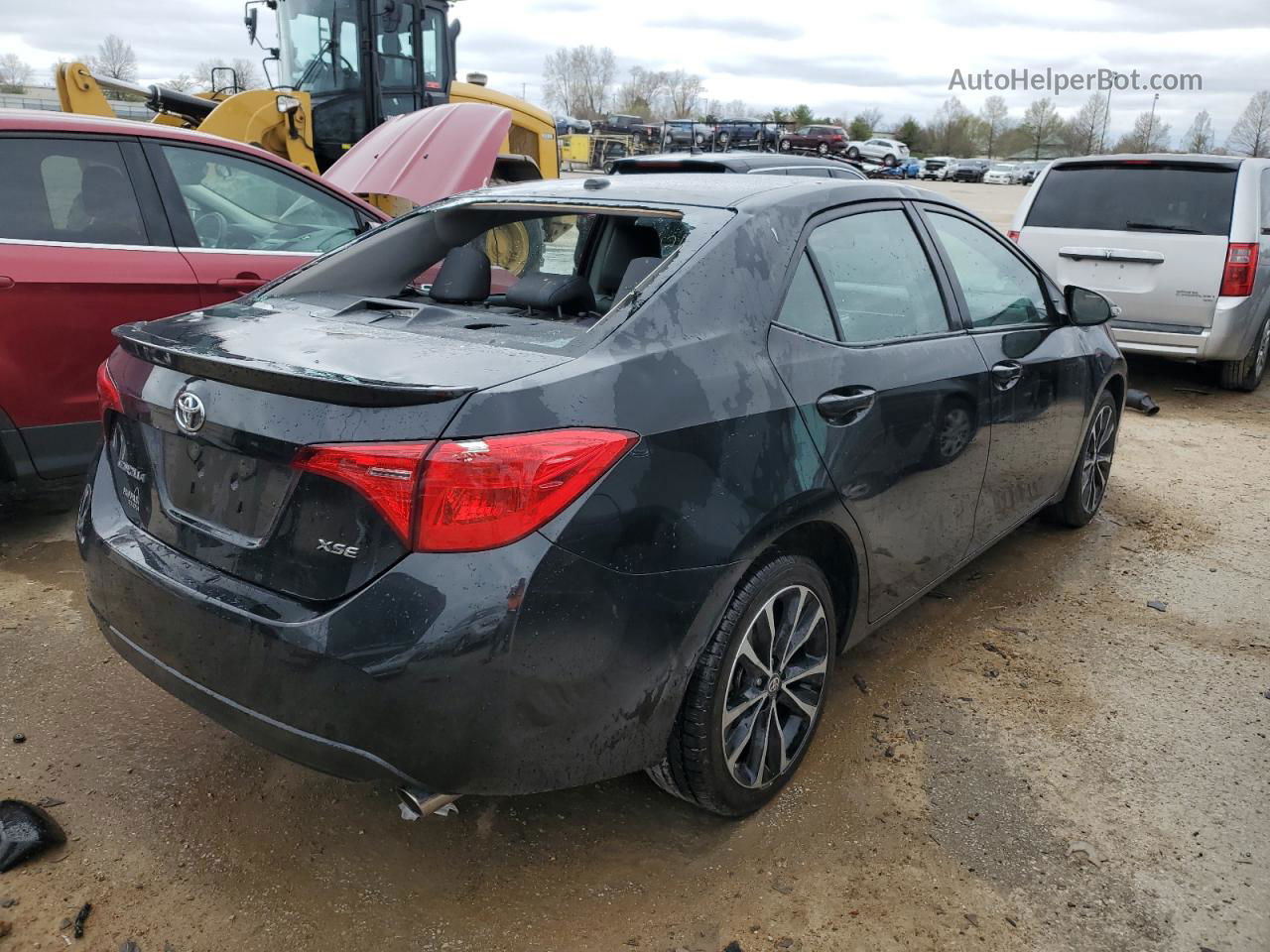 2019 Toyota Corolla L Черный vin: 2T1BURHE8KC166289