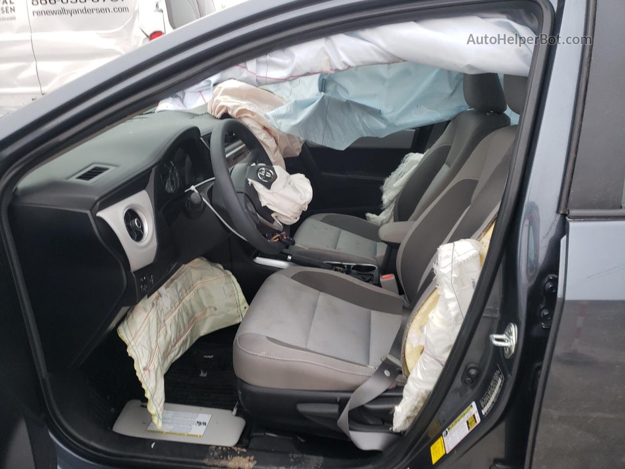 2019 Toyota Corolla L Серый vin: 2T1BURHE8KC168561