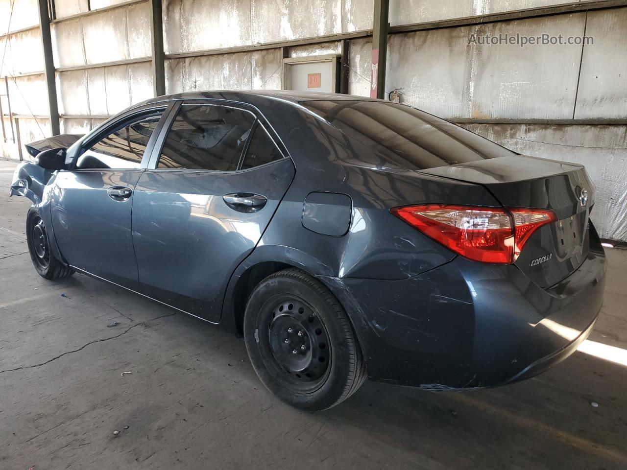 2019 Toyota Corolla L Gray vin: 2T1BURHE8KC174862