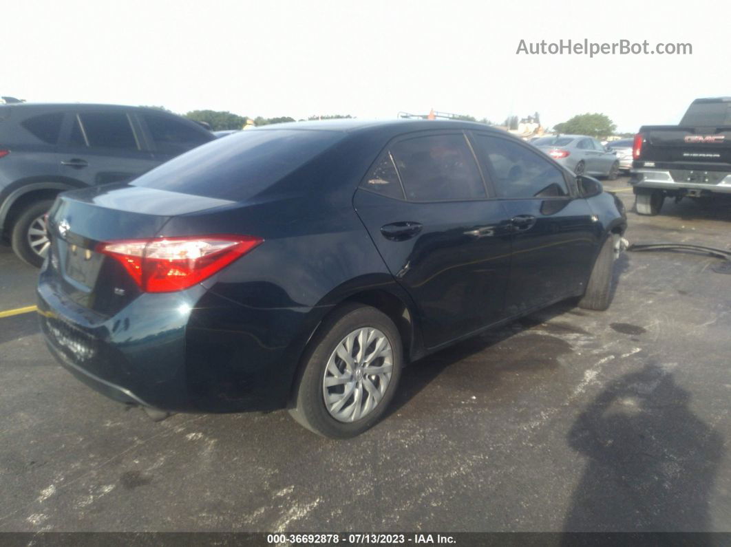 2019 Toyota Corolla Le Blue vin: 2T1BURHE8KC175641