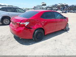 2019 Toyota Corolla Le Red vin: 2T1BURHE8KC176482